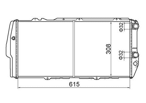 Audi 100 200 Manual Radiator / AD74012