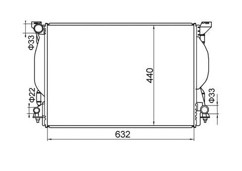 Audi A4 B6 B7 3.0L V6 Radiator / AD74019
