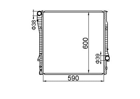 BMW X5 E53 Wagon 4.4L/4.6L/4.8L V8 Radiator / BM27027