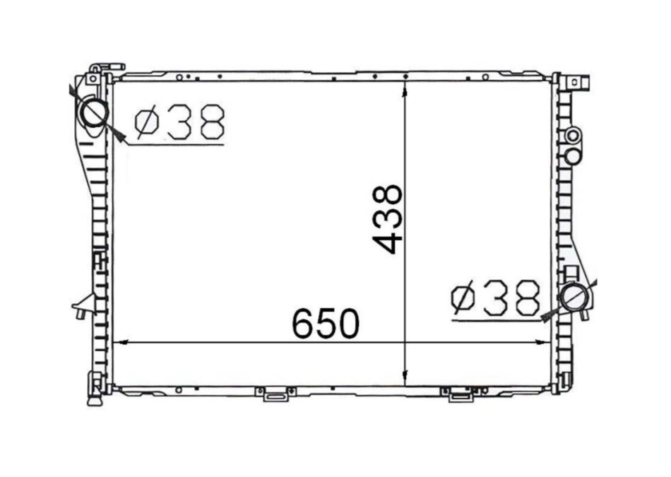 BMW E38 7 Series E39 5 Series Radiator / BM27028