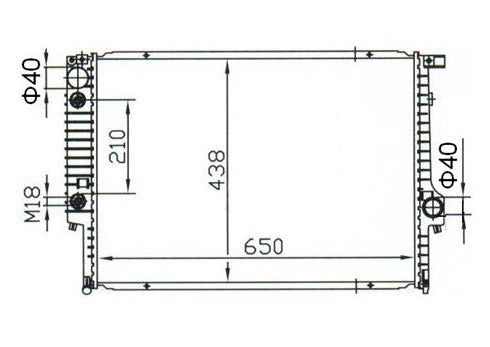 BMW E31 8 Series E32 7 Series E34 5 Series 3L V8 5L V12 Radiator / BM27017