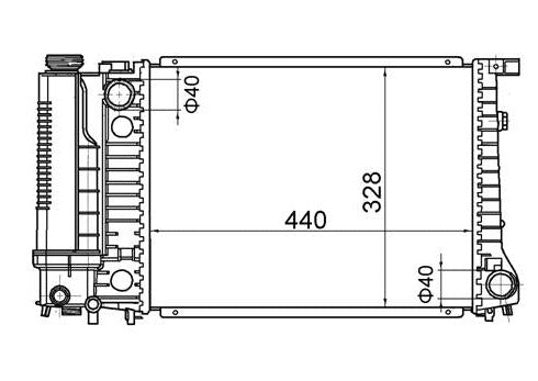 BMW E30 3 Series E34 5 Series Radiator / BM27021