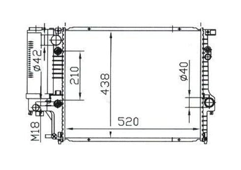 BMW E39 5 Series Radiator / BM27022