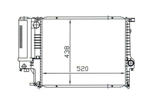 BMW E34 5 Series 4-Door Manual Radiator / BM27023
