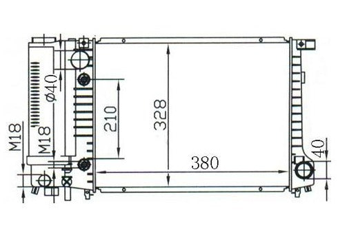 BMW E30 3 Series 318i Automatic Radiator / BM27024