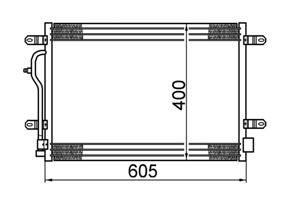 Audi A4 B6 4-Door Wagon 1.8L 2.0L Condenser / CAD74017A