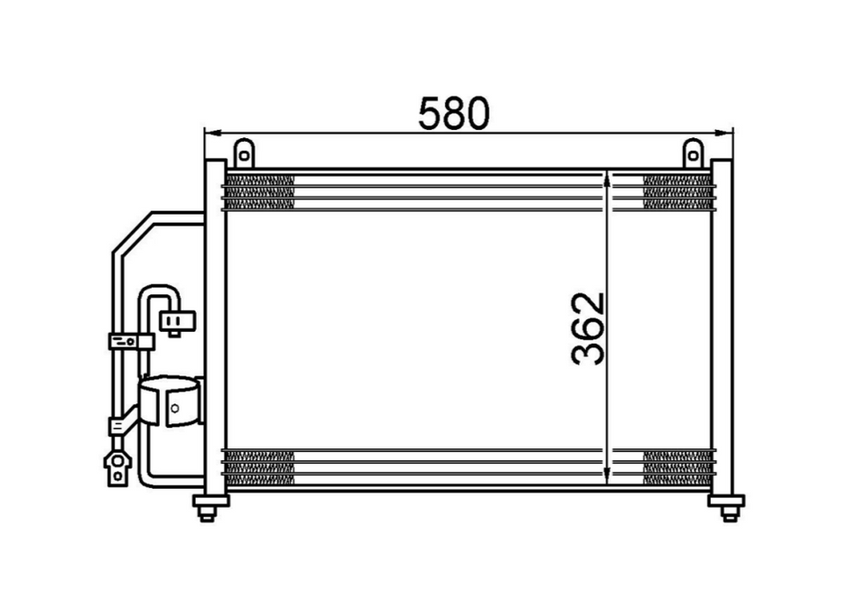 Daewoo Lanos Condenser / CDW42020