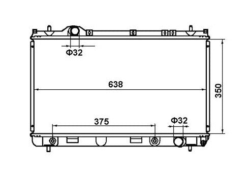 Chrysler Neon 4-Door 2.0L Radiator / CH33017