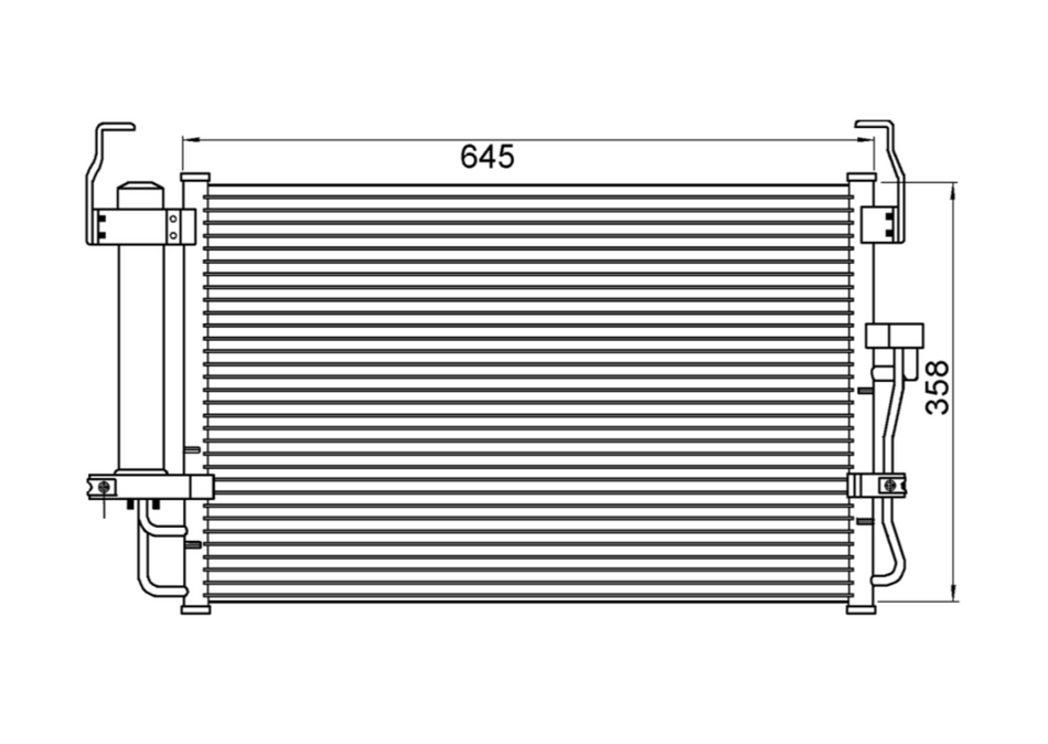 Hyundai Elantra DM DN Tiburon GK Condenser / CHY21016