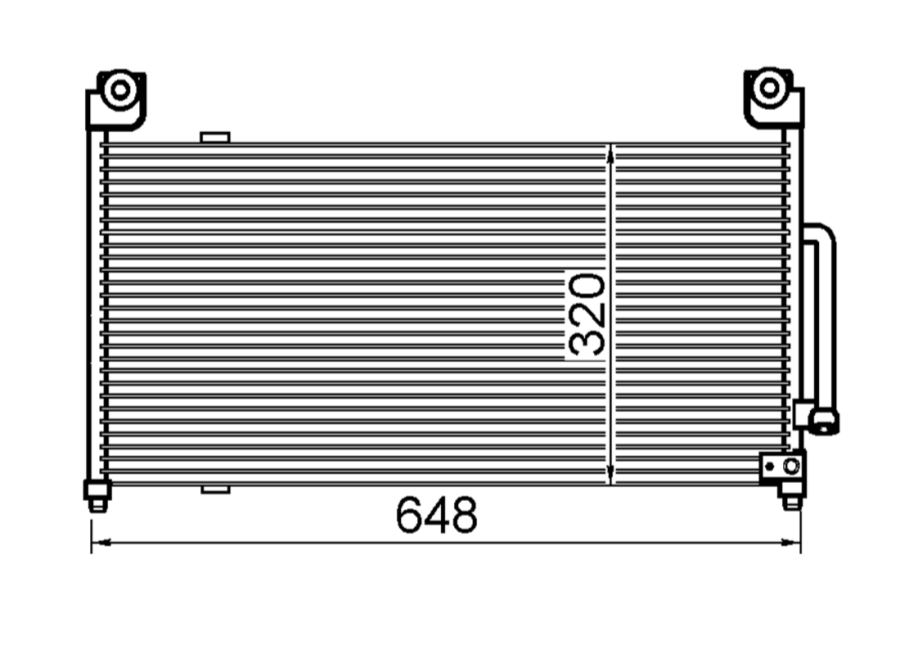 Mazda 323 BA11 KJ KL Condenser / CMA23019B