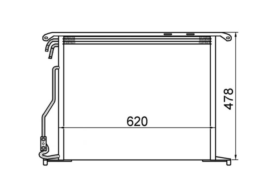 Mercedes-Benz S-Class W220 CL-Class W215 Condenser / CMB15021