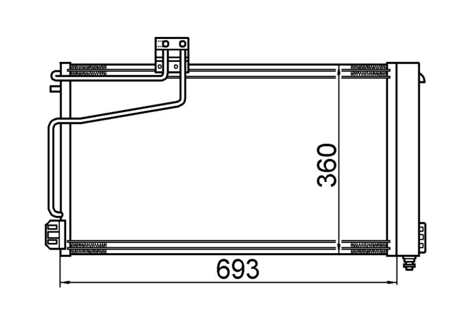 Mercedes-Benz C-Class W203 2-Door Coupe Condenser / CMB15027A