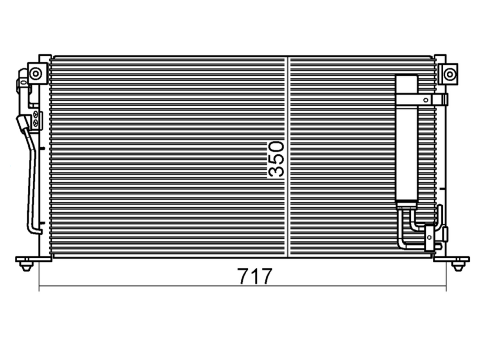 Mitsubishi Lancer CH Condenser / CMI12025B