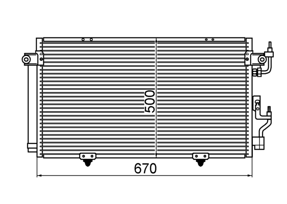 Mitsubishi Pajero Wagon NM NP NS 3.5L Petrol Condenser / CMI12040