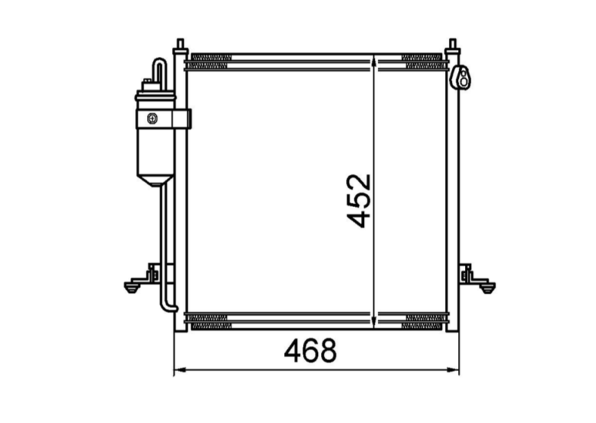 Mitsubishi Triton ML 3.2L Diesel Condenser / CMI12044