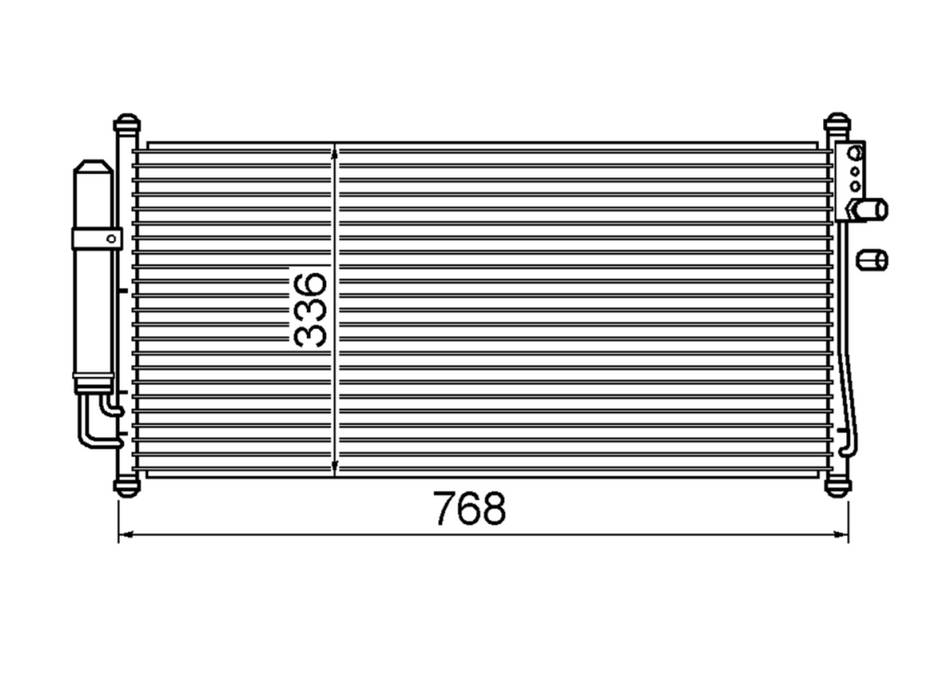 Nissan Maxima J31 Condenser / CNI19045