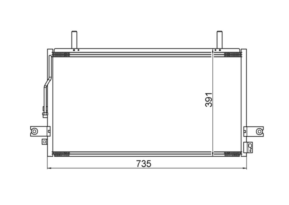 Nissan Pathfinder R50 Series I II 3.3L Condenser / CNI19050