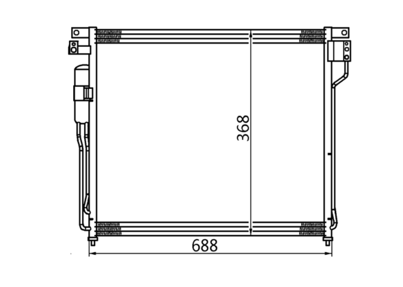 Nissan Navara D40 Condenser / CNI19059