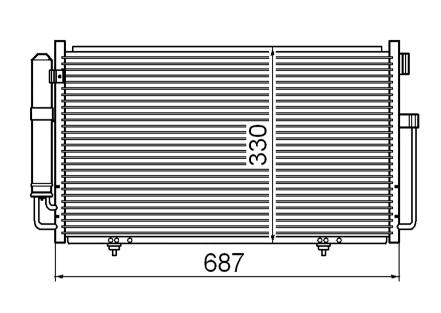 Subaru Impreza WRX S44 G2 Condenser / CSB14016