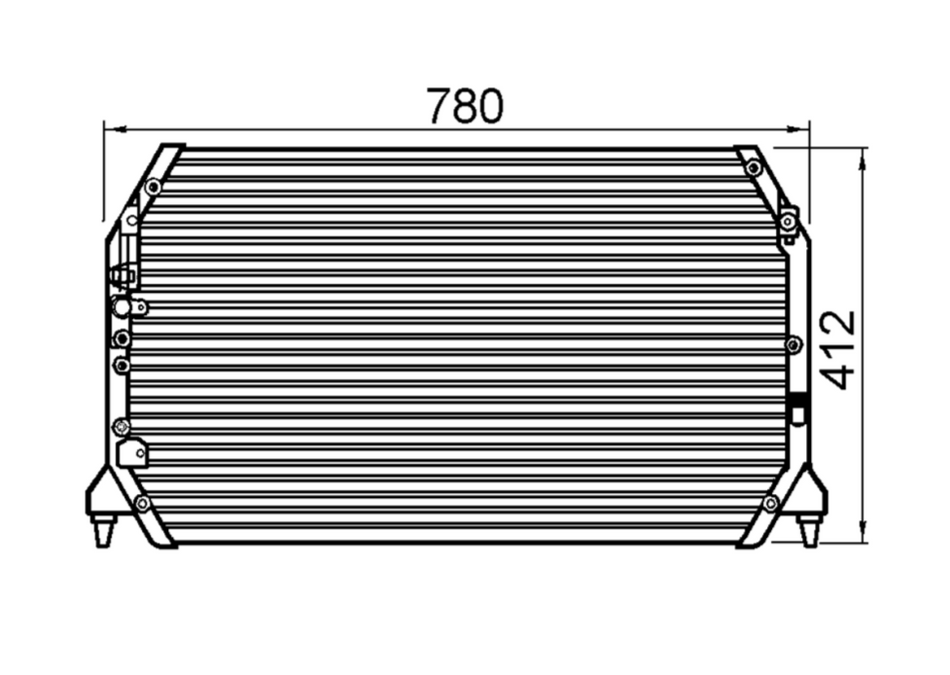 Toyota Camry MCV20 Lexus ES300 Condenser / CTY18020B