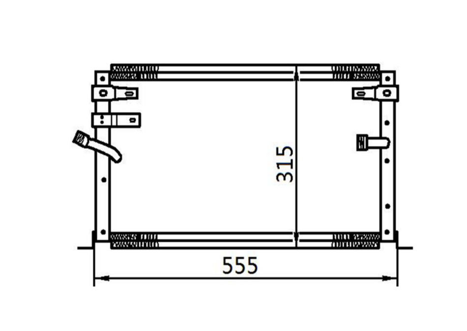 Toyota Hilux LN RZN Screw Condenser / CTY18060B