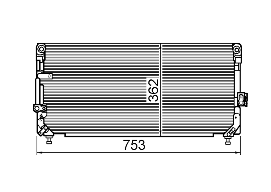 Toyota Landcruiser FZJ80 HDJ80 HZJ80 Condenser / CTY18067B
