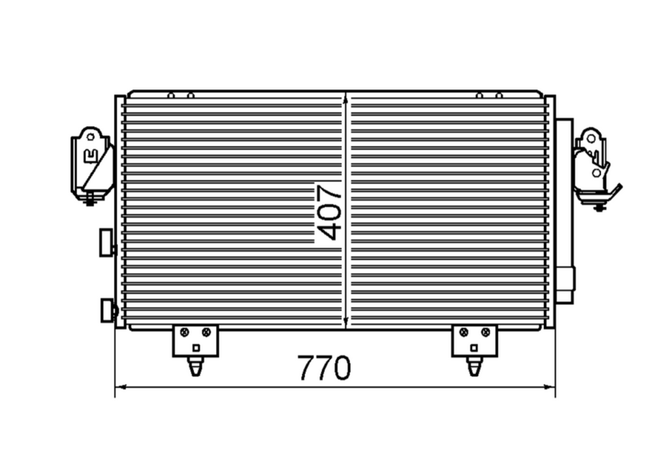 Toyota RAV4 ACA20R ACA21R 2.0L V4 Condenser / CTY18080