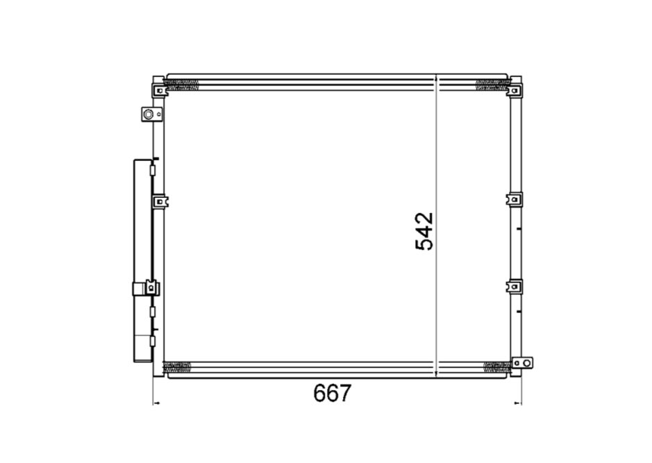 Toyota Landcruiser 100 Series Petrol 4.7L V8 Condenser / CTY18089