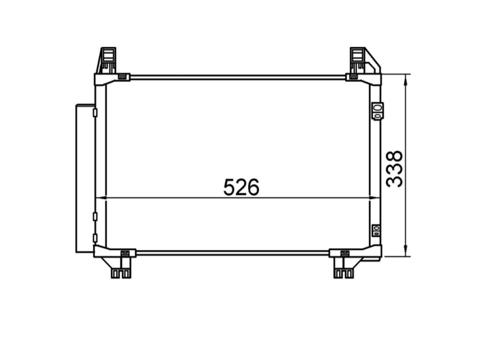 Toyota Yaris 3/5-Door Condenser / CTY18100