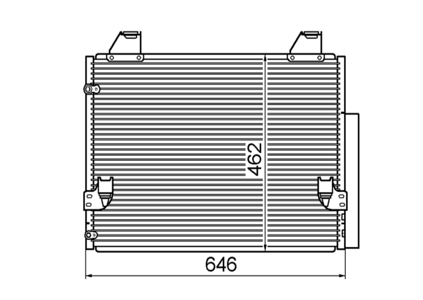 Toyota Hilux Diesel Condenser / CTY18104