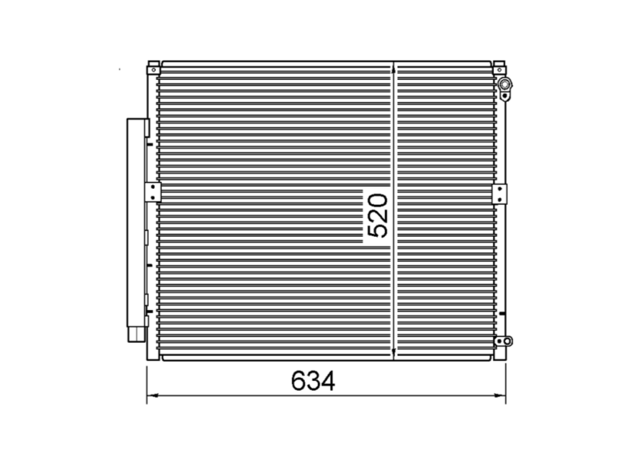 Toyota Landcruiser Prado 3.0L Turbo Diesel 2.7L Petrol Condenser / CTY18112