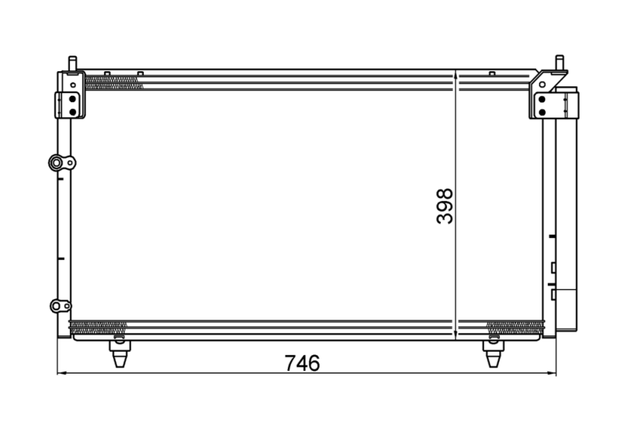 Toyota Avensis Verso ACMM20 ACMM21 Condenser / CTY18121