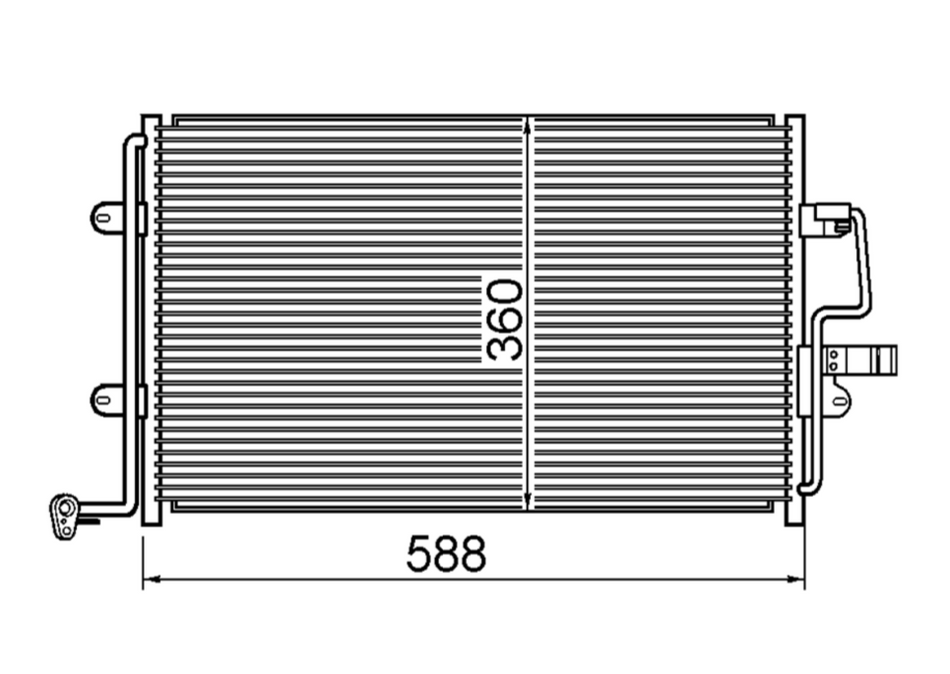 Volkswagen Bora Golf Condenser / CVK11012A