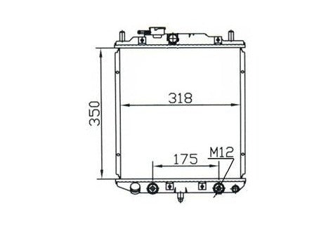 Daihatsu Mira L200/L500 Radiator / DA41011