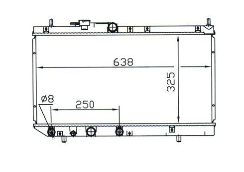 Daihatsu Charade G200 V4 Radiator / DA41012