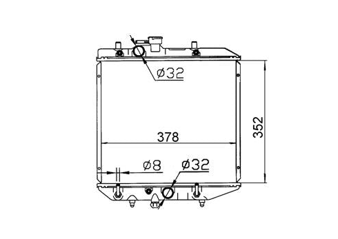 Daihatsu Charade G100/G102 V3 Radiator / DA41016