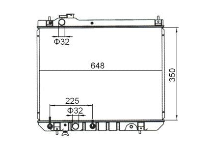 Daihatsu Charade G102 V4 Radiator / DA41019