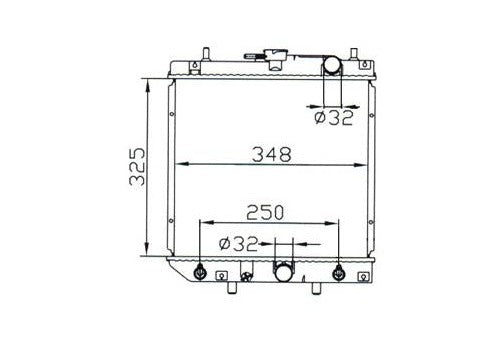 Daihatsu Charade G200 G202 G203 3/5-Door Radiator / DA41020