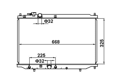 Daihatsu Applause A101 4-Door Radiator / DA41021