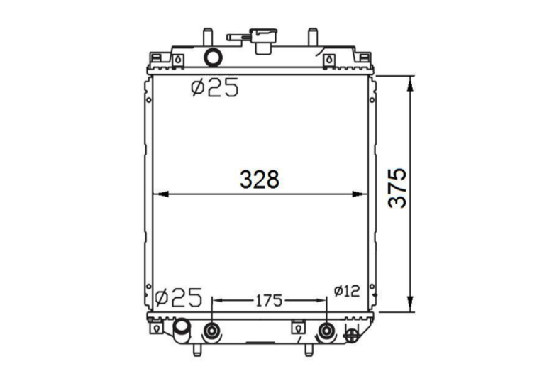 Daihatsu Sirion 5-Door M100 M101 YRV Radiator / DA41022