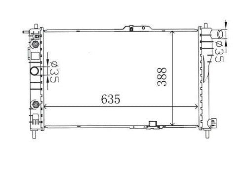 Daewoo Cielo 1.5L Radiator / DW42011