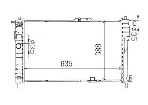 Daewoo Cielo 1.5L Manual Radiator / DW42012