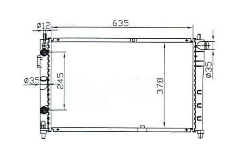 Daewoo Espero 4-Door Radiator / DW42013