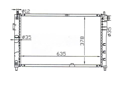 Daewoo Espero 2.0L Manual Radiator / DW42014