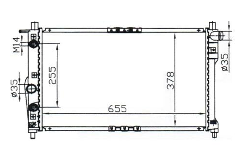 Daewoo Nubira 4/5-Door Wagon Radiator / DW42015