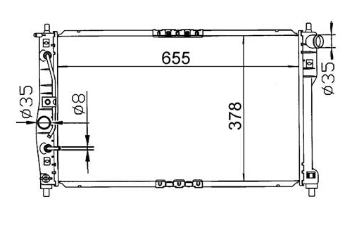 Daewoo Leganza 4-Door Radiator / DW42017