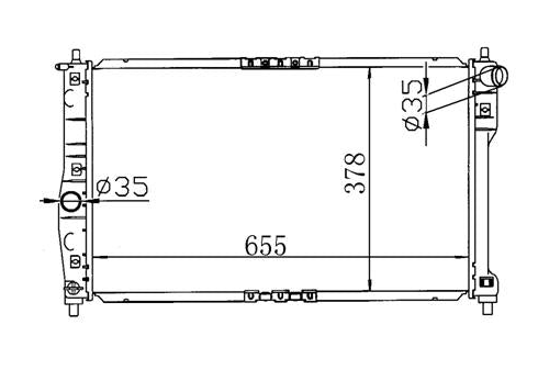 Daewoo Leganza 4-Door Manual Radiator / DW42018