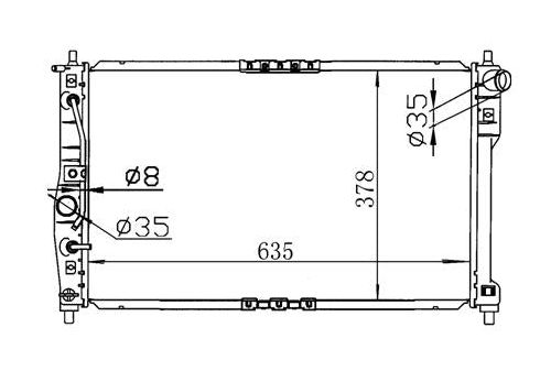 Daewoo Lanos 3/5-Door Radiator / DW42020