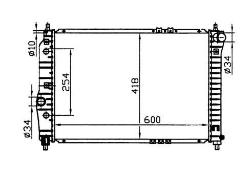 Daewoo Kalos 4/5-Door Radiator / DW42021