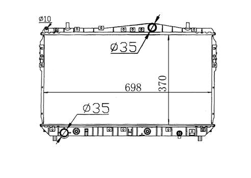 Daewoo Lacetti 4-Door Radiator / DW42023